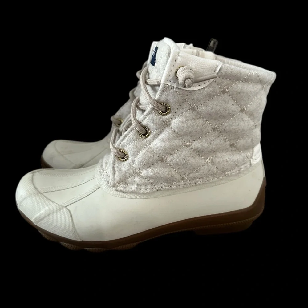 Women’s Sperry Syren Fleece Lined Gulf Duck Boots, Size 6.